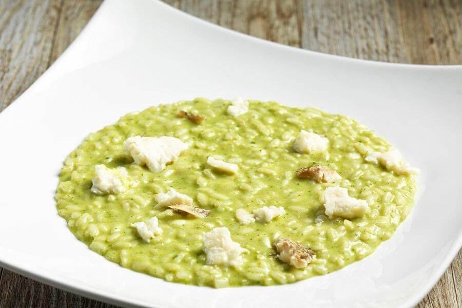 Risotto alle erbe al ristorante Miralago di Bossico